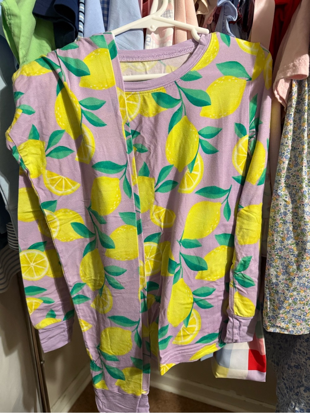 Little Sleepies Girls Pajama Set - lemons